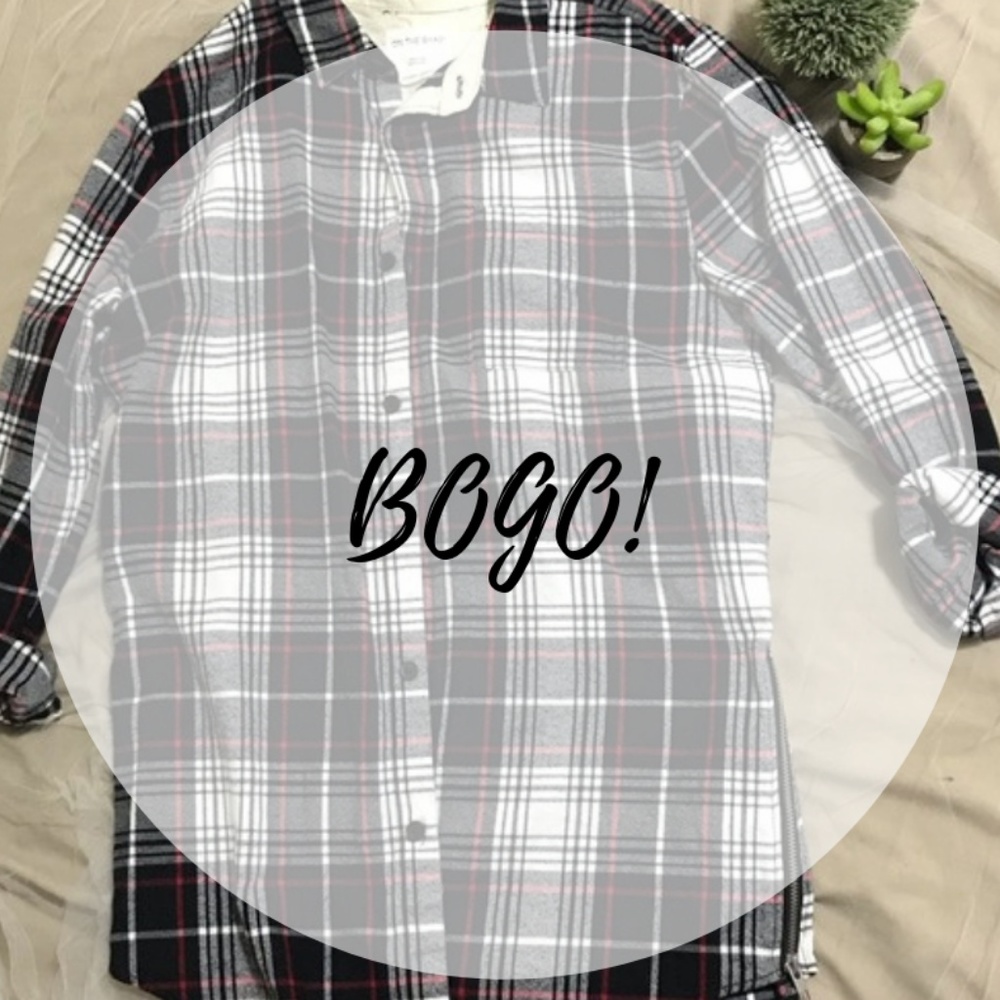 🔥 FINAL Black/White/Red Flannel